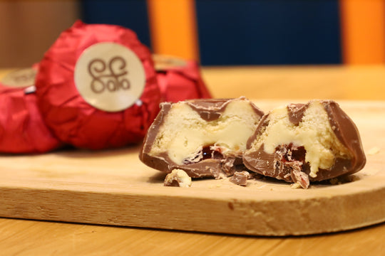 Erdbeer-Tartelette-Schokolade 