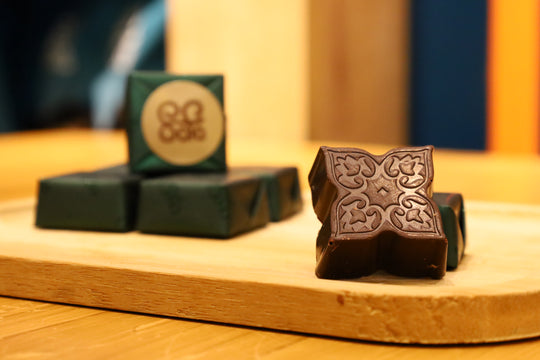 Fondant-Pistazien-Zartbitterschokolade 